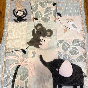 Girls Safari nursery bedding set